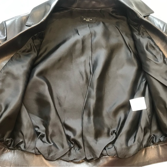 Alaïa stunning cropped lamb leather jacket like NEW - Picture 4 of 7